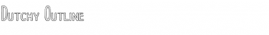 Download Dutchy Free Outline Regular Font Title Preview