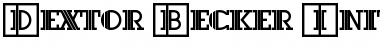 Download Dextor Becker Initials Regular Font Title Preview