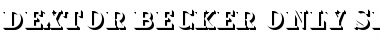 Download Dextor Becker Only shadow Regular Font Title Preview