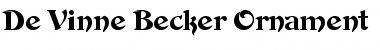 Download De Vinne Becker Ornament Regular Font Title Preview