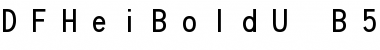 Download DFHeiBoldU-B5 Regular Font Title Preview