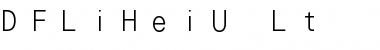 Download DFLiHeiU-Lt Regular Font Title Preview