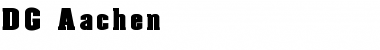 Download DG_Aachen Normal Font Title Preview