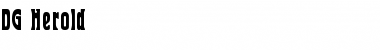 Download DG_Herold Normal Font Title Preview