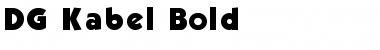 Download DG_Kabel Bold Font Title Preview