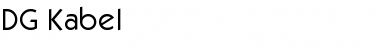 Download DG_Kabel Normal Font Title Preview