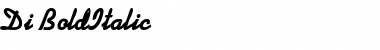 Download Di BoldItalic Font Title Preview