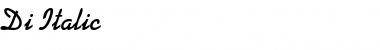 Download Di Italic Font Title Preview