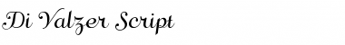 Download Di-Valzer Regular Font Title Preview