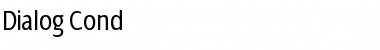Download Dialog Cond Regular Font Title Preview