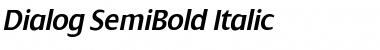 Download Dialog SemiBold Italic Font Title Preview