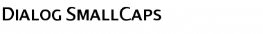 Download Dialog SmallCaps Regular Font Title Preview