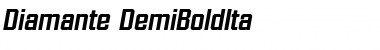 Download Diamante-DemiBoldIta Regular Font Title Preview