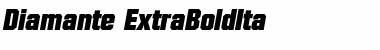 Download Diamante-ExtraBoldIta Regular Font Title Preview