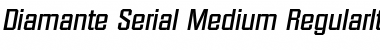 Download Diamante-Serial-Medium RegularItalic Font Title Preview