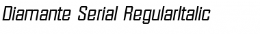 Download Diamante-Serial RegularItalic Font Title Preview