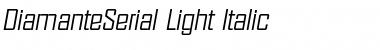 Download DiamanteSerial-Light Italic Font Title Preview