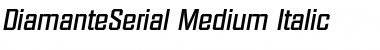 Download DiamanteSerial-Medium Italic Font Title Preview