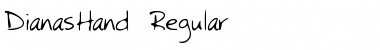 Download DianasHand Regular Font Title Preview