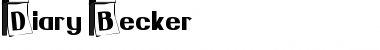 Download Diary Becker Bold Font Title Preview
