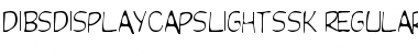 Download DibsDisplayCapsLightSSK Regular Font Title Preview