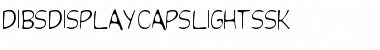 Download DibsDisplayCapsLightSSK Regular Font Title Preview