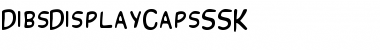 Download DibsDisplayCapsSSK Regular Font Title Preview