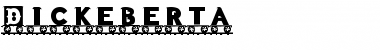 Download Dickeberta Regular Font Title Preview