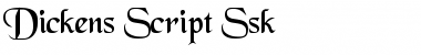 Download Dickens Script Ssk Regular Font Title Preview