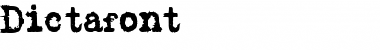 Download Dictafont Regular Font Title Preview