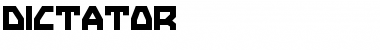 Download Dictator Regular Font Title Preview