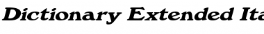 Download DictionaryExtended Italic Font Title Preview