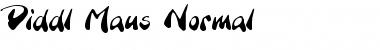 Download Diddl Maus Normal Font Title Preview