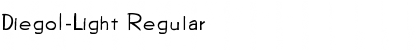 Download Diego1-Light Regular Font Title Preview