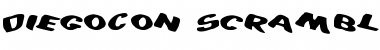 Download DiegoCon Scrambled Scrambled Font Title Preview