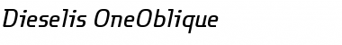 Download Dieselis-OneOblique Regular Font Title Preview