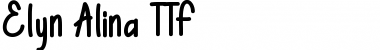 Download Elyn Alina Regular Font Title Preview