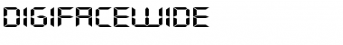Download DigifaceWide Regular Font Title Preview