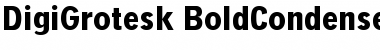 Download Digi Grotesk Bold Condensed Regular Font Title Preview
