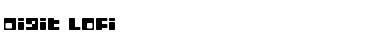Download Digit LoFi Font Title Preview
