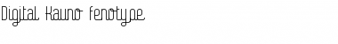 Download Digital Kauno fenotype Font Title Preview