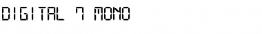 Download Digital-7 Mono Font Title Preview