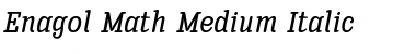 Download Enagol Math Med Italic Font Title Preview
