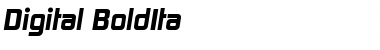 Download Digital-BoldIta Regular Font Title Preview