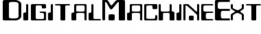 Download DigitalMachineExtended Regular Font Title Preview