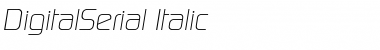 Download DigitalSerial Italic Font