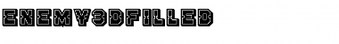 Download Enemy 3D Filled Regular Font Title Preview