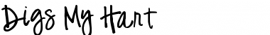 Download Digs My Hart Regular Font Title Preview
