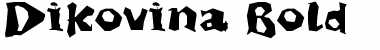 Download Dikovina Bold Font Title Preview