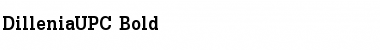 Download DilleniaUPC Bold Font Title Preview